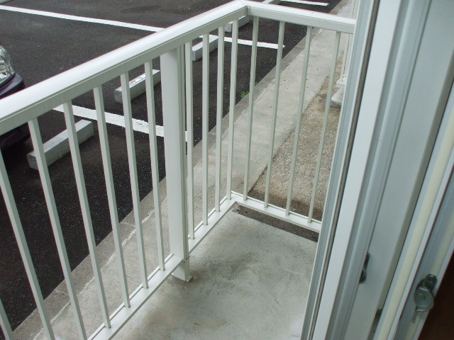 星が丘シティAのバルコニー