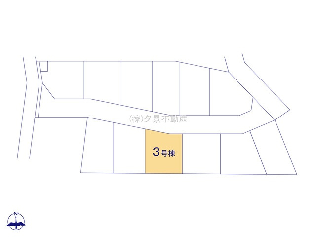 《仲介手数料無料》浦和区瀬ヶ崎４丁目32-6(3号棟)新築一戸建てケイアイフィットの区画図