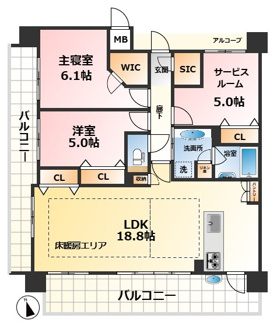 【間取り】 | ☆フローレンス吉島通りプレミアムステージ☆