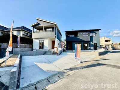 【外観】 | ☆安佐北区落合3丁目　新規分譲☆ | ☆2025年1月上旬完成済☆
1号棟