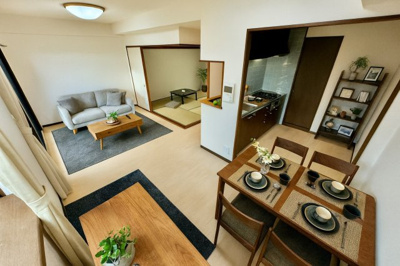 【居間・リビング】 | ☆藤和ハイタウン美の里☆空家となりました！いつでも内覧可能です！