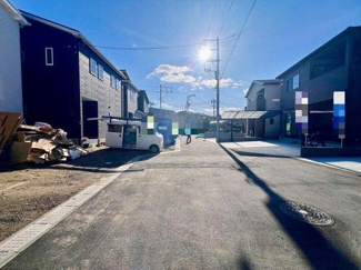 【前面道路含む現地写真】 | 6～9号棟全面道路
