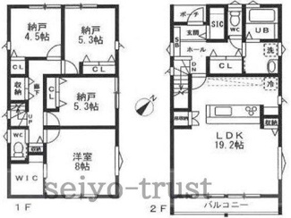 【間取り】 | ☆東区中山新町1丁目　新築分譲☆