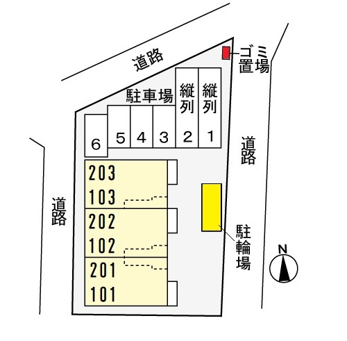 ミュール　デ　ピエール　ミヤビの区画図