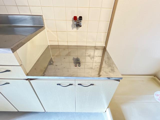 ブライトプレイスあゆちのキッチン|ガスコンロ置場