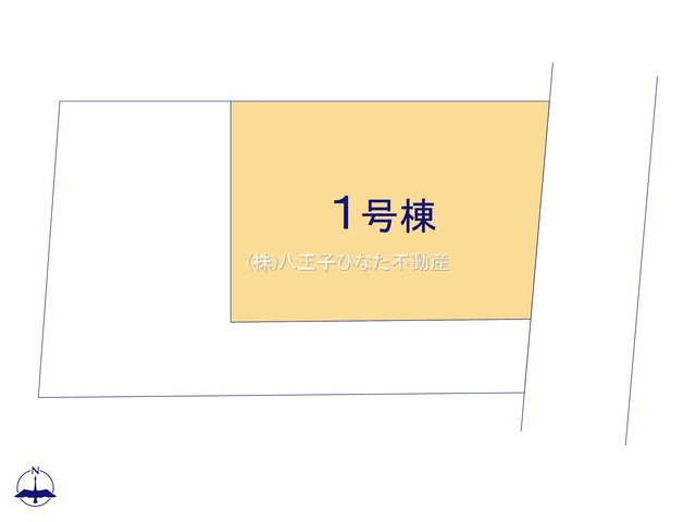『八王子市新築戸建て』八王子市富士見町43-19【仲介手数料無料】　４期の区画図|～仲介手数料無料☆八王子ひなた不動産～　八王子市富士見町　新築戸建て