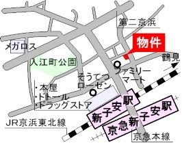 ガーディアン横濱　Ａの地図|案内図です