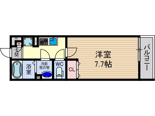 リブリ茨木春日の間取り