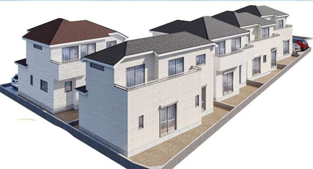 【仲介手数料無料】清瀬市中里全５棟Ｉ号棟　清瀬市の新築住宅なら西武ハウジングの外観パース