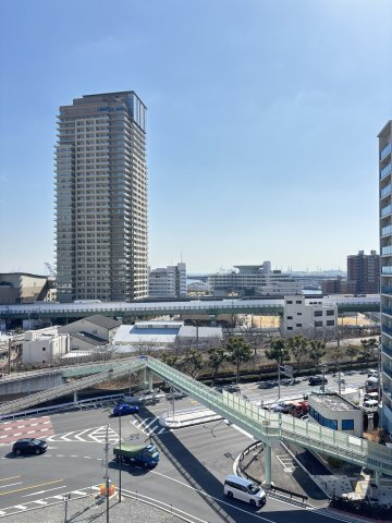 ジャルダン神戸の展望|日当たり良好な南東向きバルコニー
