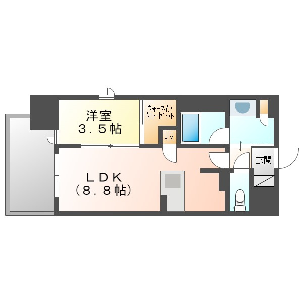 ルミナス磨屋町の間取り