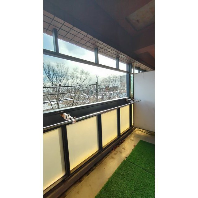 岐阜市本郷町２丁目のアパートのバルコニー