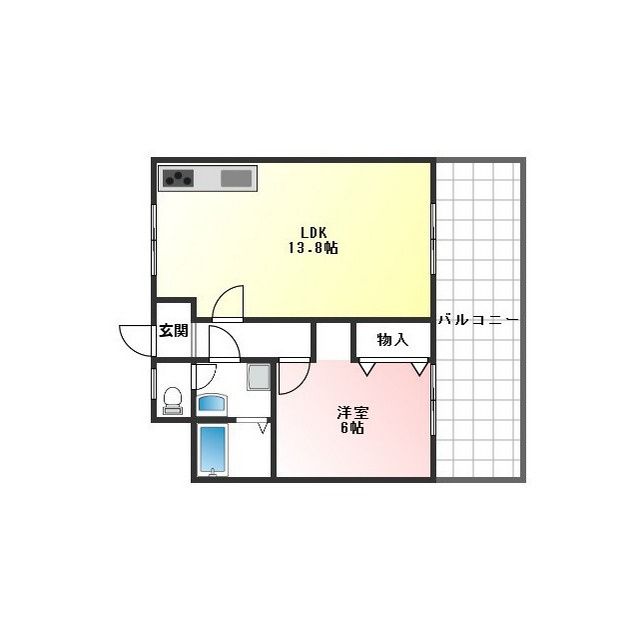 岐阜市北一色８丁目のアパートの間取り