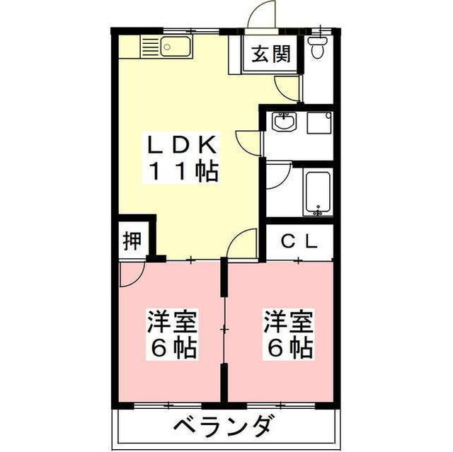 サンロード戸﨑の間取り