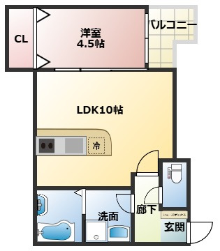ディアコート高柳の間取り