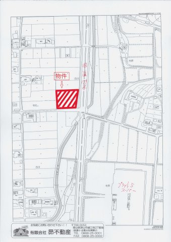 鏡野町古川　売地　1286坪