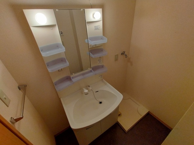 神戸市北区山田町下谷上字六地蔵のアパートの洗面所|シャンプードレッサー