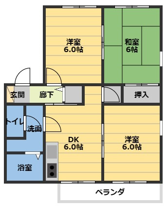 メゾンむつみヶ丘の間取り