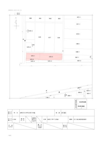 高崎市吉井町長根の土地図