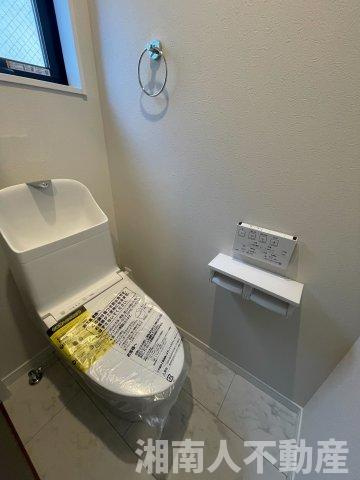 茅ヶ崎市萩園　新築戸建てのトイレ|トイレも気になるポイント