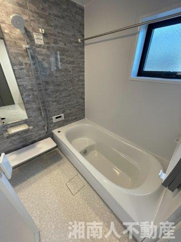 茅ヶ崎市萩園　新築戸建ての浴室|コンパクトで使いやすいお風呂です