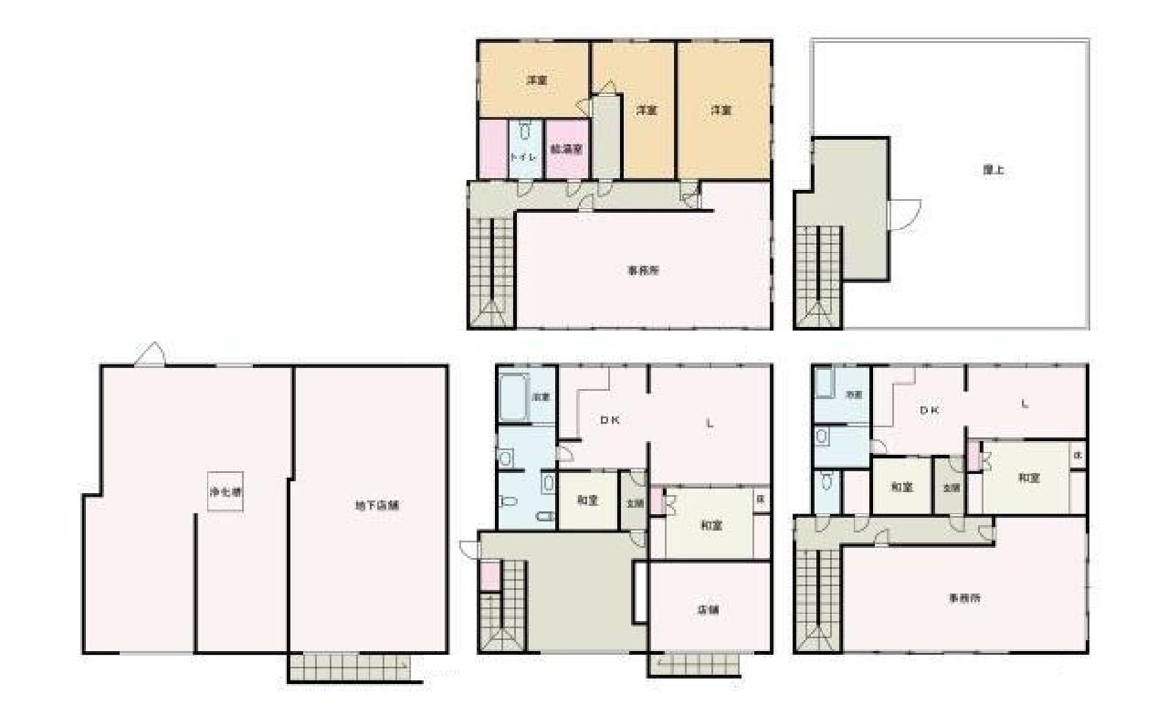 和歌山市湊本町1丁目・住付店舗・72322の間取り