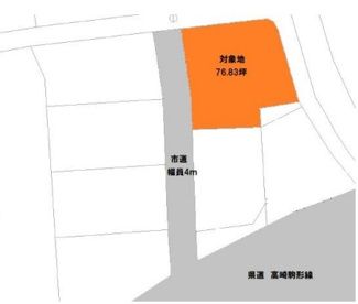 【土地図】 | 高崎市上大類町売地