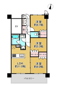 【間取り】 | 【ヴェルディーク荒子川公園】✨️仲介手数料無料✨️小碓小学校・港北中学校