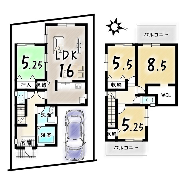 今里川原の間取り