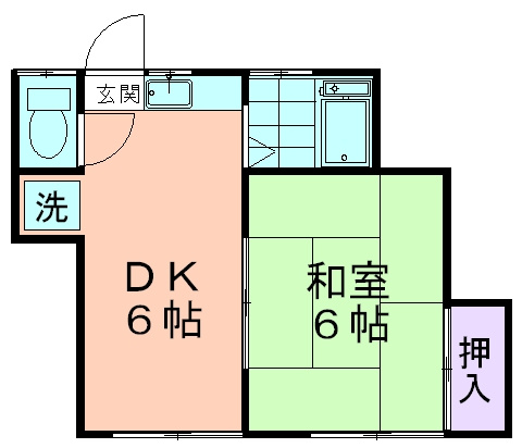 三和荘の間取り