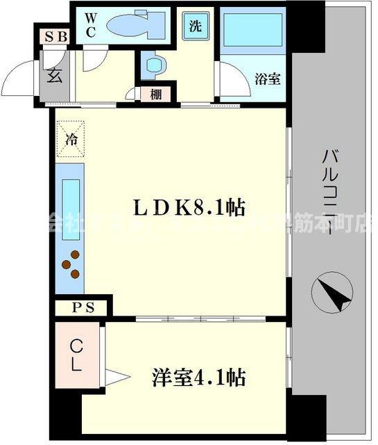 セイワパレス玉造駅前の間取り