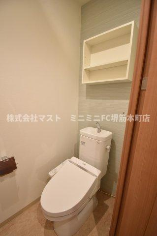 大阪市中央区玉造１丁目の賃貸マンションのトイレ
