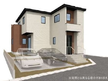 新築一戸建て　川越市南大塚9期の外観パース