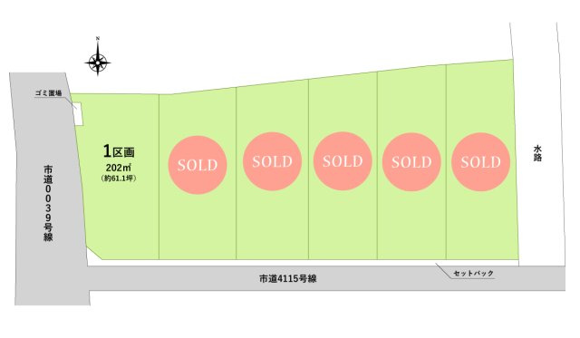 川越市大字小中居の売地の土地図|全区画60坪以上、現況更地、建築条件なし！

資料請求や現地案内など、お気軽にお問い合わせください。