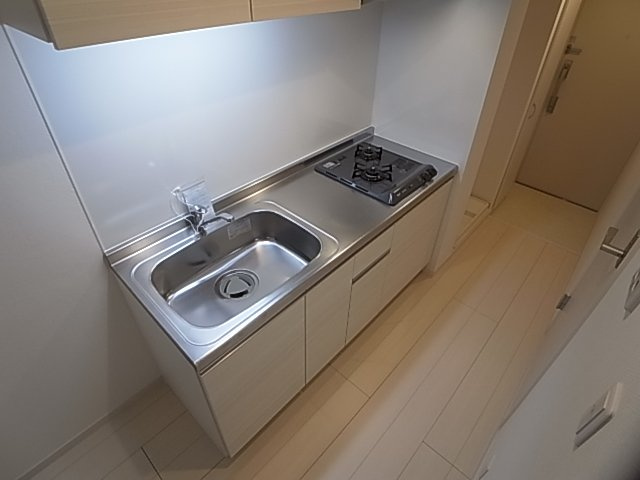 神戸市兵庫区矢部町の賃貸マンションのキッチン|システムキッチン（ガス２口）