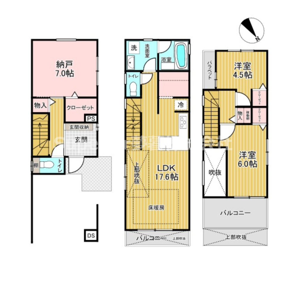 【新築一戸建】大津市島の関の間取り