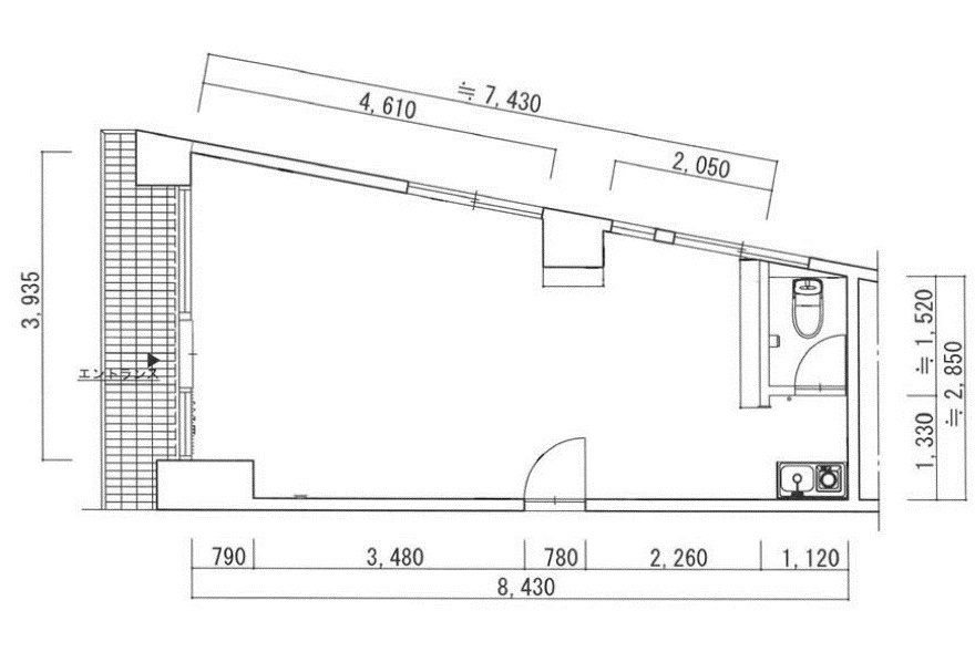 堺市北区百舌鳥赤畑町　貸店舗[物件番号：673620]の間取り