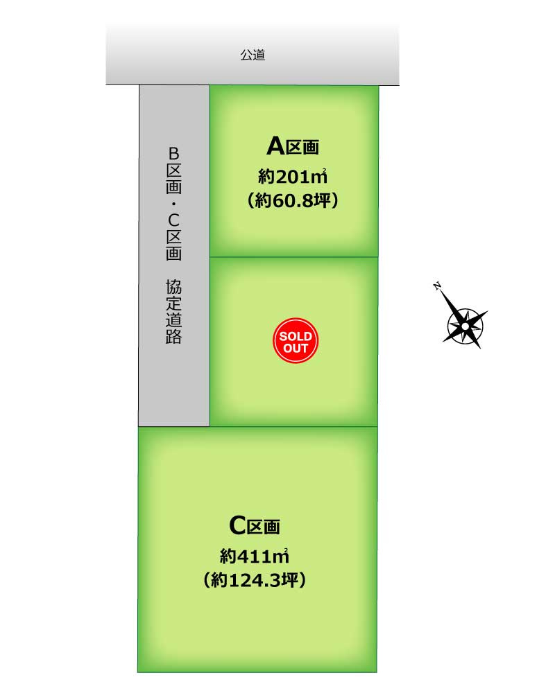 川越市大字古谷上の売地