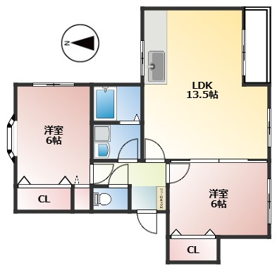 【間取り】 | 早良区四箇6丁目アパート
