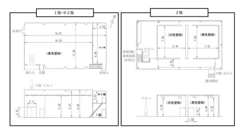 大田区仲池上２丁目の倉庫の間取り