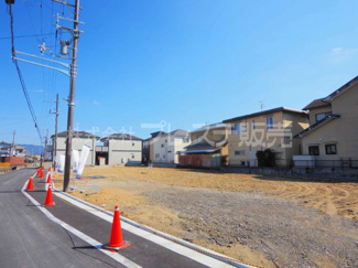 【外観】 | 奈良市六条町の新築一戸建 全３区画 | 現地写真（建物の建築工事を開始する前に撮影したものです）※現地に係員は常駐しておりません。