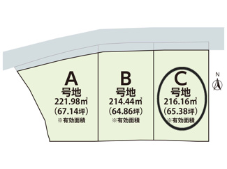【土地図】 | 奈良市六条町の売地 全３区画