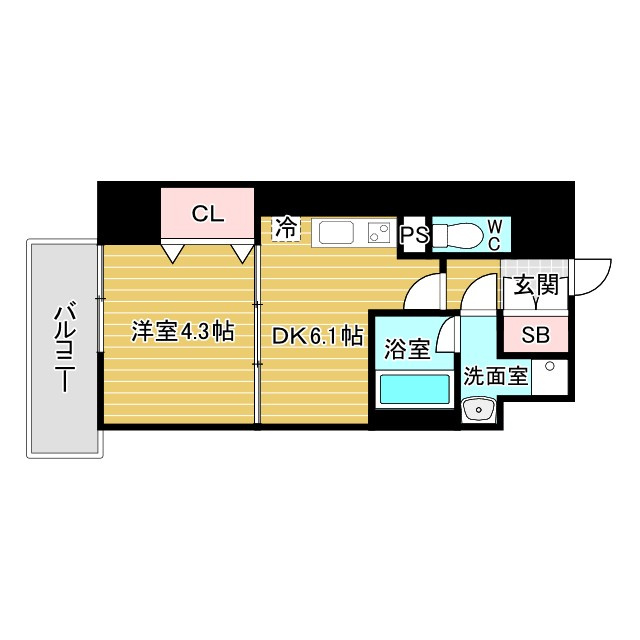 RIDGEガーデン江坂Ⅰの間取り