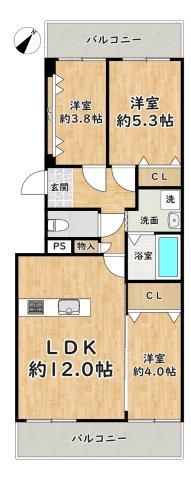 【間取り】 | 千船ビューハイツ