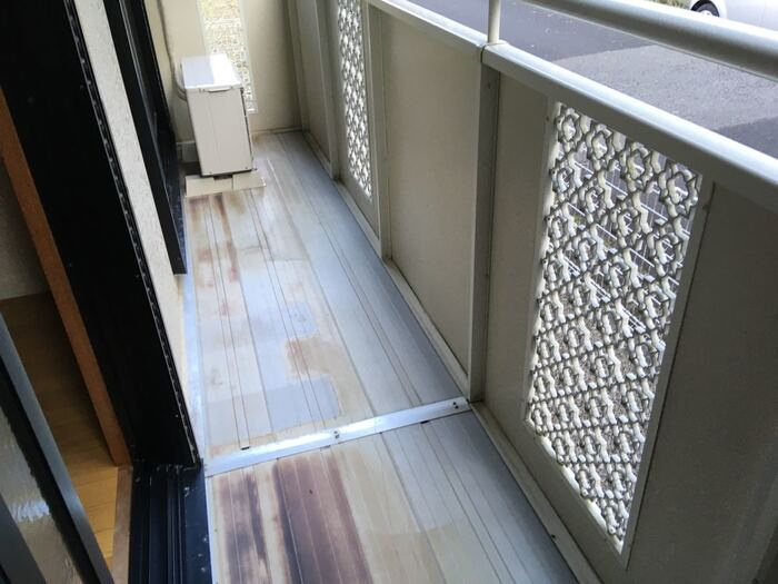 セジュール茂原公園Aのバルコニー