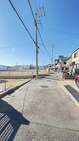 段上町6丁目の前面道路含む現地写真