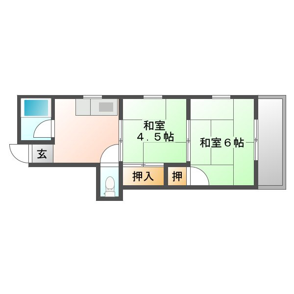 タウンハウスアミィの間取り