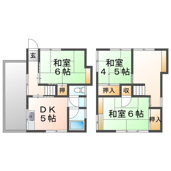 千鳥が丘3丁目戸建の間取り