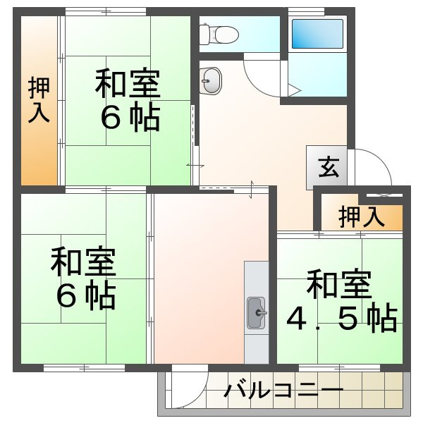 東垂水(1・2)の間取り