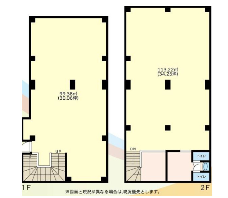 上尾市宮本町の店舗事務所の間取り